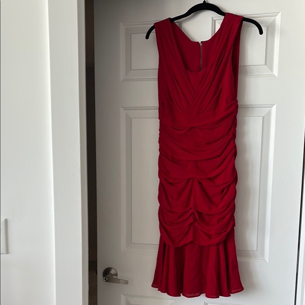 Dolce & Gabbana Red Sleeveless Sheath Dress
